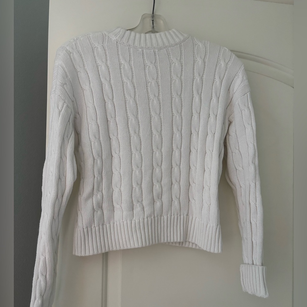 Gap Ivory Cable Knit Pullover - image 2